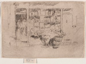 Frukt butikk. av James Abbott McNeill Whistler