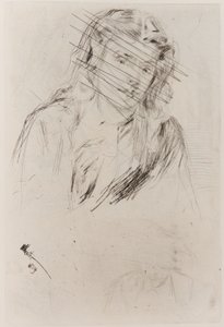 Fumettes bøyde hode, 1859. av James Abbott McNeill Whistler