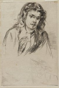 Fumettes bøyde hode, 1859. av James Abbott McNeill Whistler