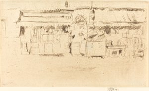 Møbelbutikk, ca. 1887. av James Abbott McNeill Whistler