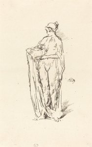 Jente med skål, 1895. av James Abbott McNeill Whistler