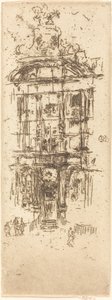 Gold-House, Brussel, 1887. av James Abbott McNeill Whistler