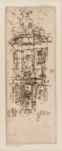 Gold House, Brussel, 1887. av James Abbott McNeill Whistler