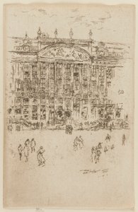 Grand' Place, Brussel, 1887. av James Abbott McNeill Whistler