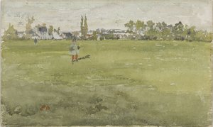 Grønn og sølv: Beaulieu, Touraine av James Abbott McNeill Whistler