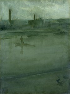 Grått og sølv: Themsen av James Abbott McNeill Whistler