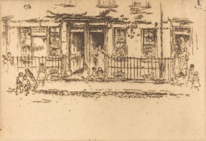 Justice Walk - Chelsea, ca. 18861888. av James Abbott McNeill Whistler