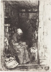 Den gamle kvinnen i filler, 1858. av James Abbott McNeill Whistler