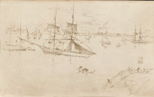 Lagune-middag, 1879-1880. av James Abbott McNeill Whistler