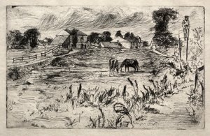 Landskap med hesten, 1859. av James Abbott McNeill Whistler