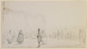 Kystene ved Dieppe, 1857. av James Abbott McNeill Whistler