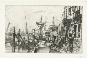Limehouse Seksten etsninger av scener på Themsen og andre emner (serietittel) av James Abbott McNeill Whistler