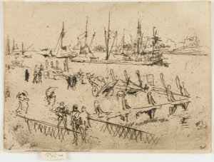 Lille Dordrecht, 1884. av James Abbott McNeill Whistler