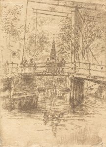 Little Drawbridge, Amsterdam, 1889. av James Abbott McNeill Whistler