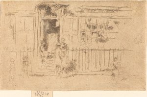 Little Steps, Chelsea, ca. 18841886. av James Abbott McNeill Whistler