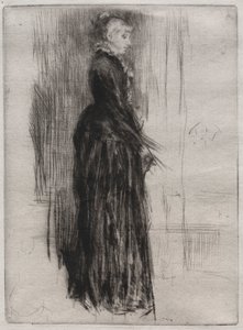 Liten fløyelskjole. av James Abbott McNeill Whistler