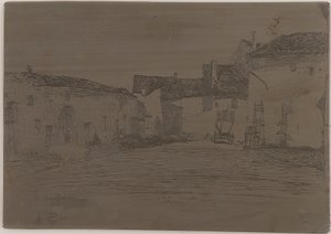 Liverdun. En av de tolv etsningene fra naturen, 1858. av James Abbott McNeill Whistler