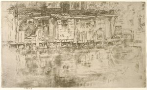 Long House, Dyers, Amsterdam, 1889 av James Abbott McNeill Whistler