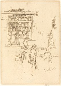 klinkekuler, ca. 1887. av James Abbott McNeill Whistler