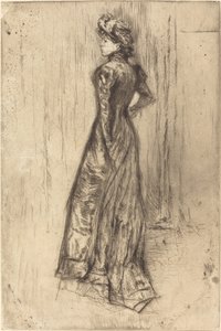 Maud, stående, ca. 1873. av James Abbott McNeill Whistler