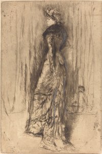 Maud, stående, ca. 1873. av James Abbott McNeill Whistler