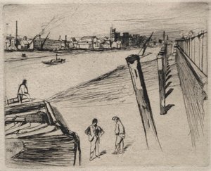 Millbank, 1861. av James Abbott McNeill Whistler