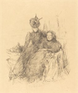 Mor og datter, 1897. av James Abbott McNeill Whistler
