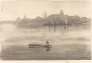 Nocturne, 1878. av James Abbott McNeill Whistler