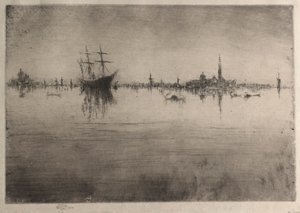 Nocturne, 1880. av James Abbott McNeill Whistler