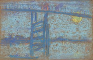 Nocturne: Battersea Bridge, 1872-1873. av James Abbott McNeill Whistler