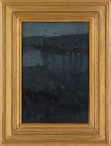 Nocturne in Blue and Gold: Valparaiso, 1866-ca. 1874. av James Abbott McNeill Whistler
