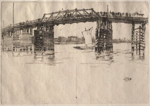Old Battersea Bridge. av James Abbott McNeill Whistler