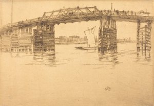 Old Battersea Bridge, 1879. av James Abbott McNeill Whistler