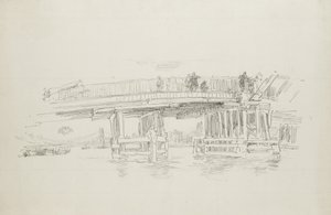 Old Battersea Bridge, 1879, utgitt 1887 av James Abbott McNeill Whistler