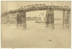 Gamle Battersea-broen av James Abbott McNeill Whistler