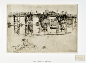 Gamle Putney Bridge av James Abbott McNeill Whistler