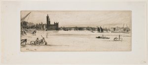 Gamle Westminster Bridge av James Abbott McNeill Whistler