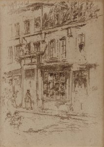 Little Butter Street, Brussel, 1887. av James Abbott McNeill Whistler