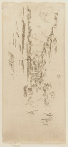Little Butchers Street, 1887. av James Abbott McNeill Whistler