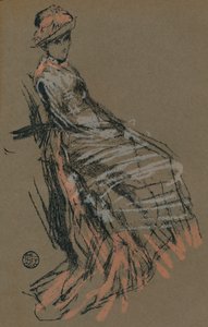 Portrettstudie i pastell, 1800-tallet, 1903 av James Abbott McNeill Whistler
