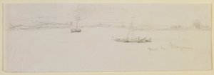 Nær Mainz, 1858. av James Abbott McNeill Whistler