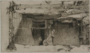 Rag Pickers, Mouffetard Quarter, Paris, 1858. av James Abbott McNeill Whistler