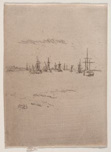 Gå tilbake til Tilbury. av James Abbott McNeill Whistler