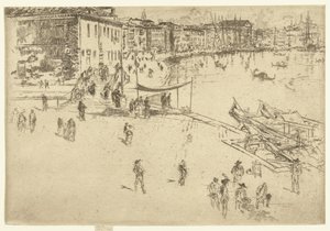 Riva del Sciavoni The Riva, nr. 2 Et sett med tjueseks etsninger (serietittel) av James Abbott McNeill Whistler