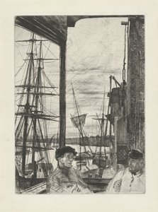 Rotherhithe Seksten etsninger av scener på Themsen og andre emner (serietittel) av James Abbott McNeill Whistler