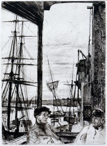 Rotherhithe (eller Wapping) av James Abbott McNeill Whistler