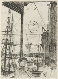 Rotherhithe, 1860. av James Abbott McNeill Whistler