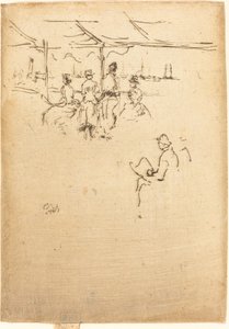 Ryde Pier, 1887. av James Abbott McNeill Whistler