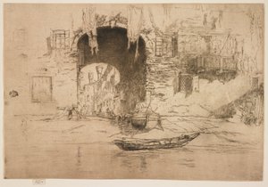 San Biagio fra det andre Venezia-settet av James Abbott McNeill Whistler