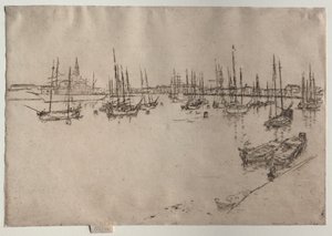 San Giorgio, Venezia, 1886. av James Abbott McNeill Whistler